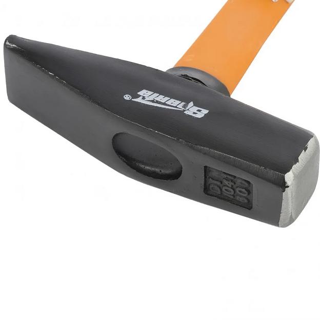 Молоток слесарный, 600 г, фибергласовая обрезиненная рукоятка фото 2