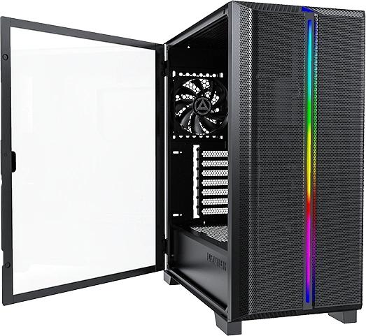 Корпус Montech SKY ONE Lite черный без БП ATX 3x120mm 2xUSB3.0 1xUSB3.1 audio bott PSU фото 3