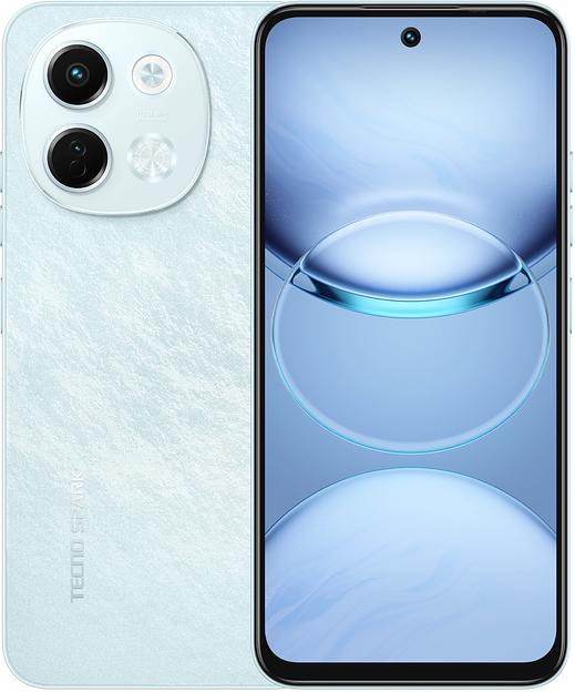 Смартфон Tecno SPARK 30 5G 128Gb 6Gb голубой моноблок 3G 4G 6.67" 720x1600 Android 14 64Mpix 802.11 a/b/g/n/ac NFC GPS GSM900/1800 TouchSc Protect фото 1