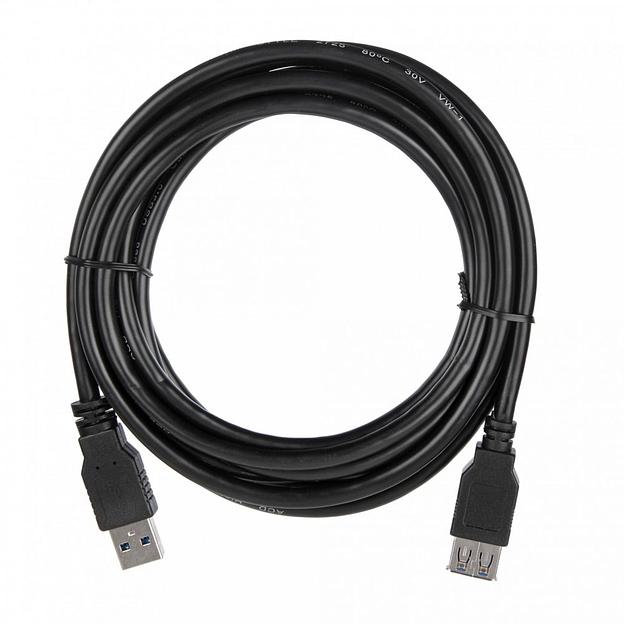 Кабель ACD Кабель ACD-U3AAF-30L |ACD-U3AAF-30L| USB 3.0, A male - A feмale, ТТХ: |ACD-U3AAF-30L| (7/0.12BC+HDPE)*1P+|(7/0.12BC+HDPE)*2C+7/0.12BC+AL|*2P +7/0.16BC*2C+AL+7/0.12BC+B(80/0.12AL)PVC5.5, Черный, 3м (742156) фото 1