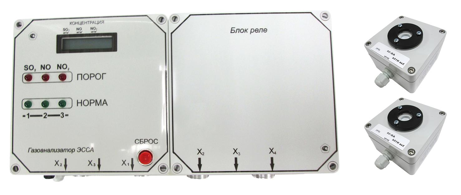ЭССА-NO/2, исп. БС газоанализатор оксида азота стационарный двухканальный фото 1