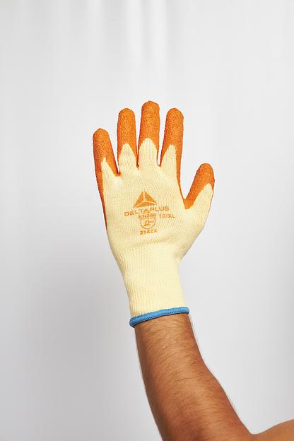 Перчатки VE730 трикотажные с латексным покрытием. размер 8 фото 3