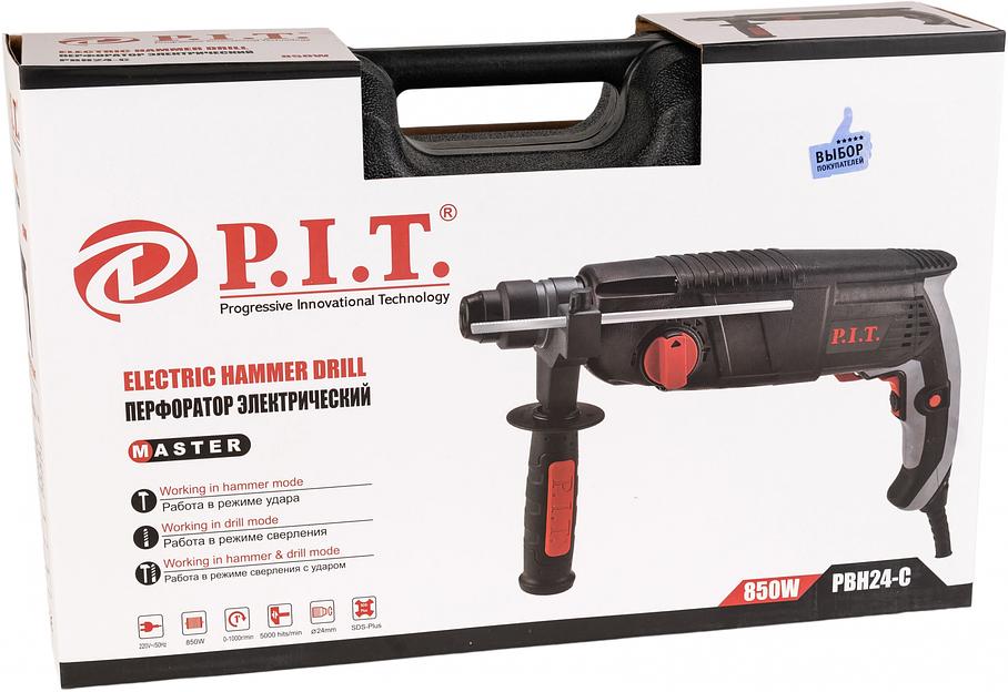Перфоратор P.I.T. Мастер патрон:SDS-plus уд.:2.4Дж 850Вт (кейс в комплекте) фото 1