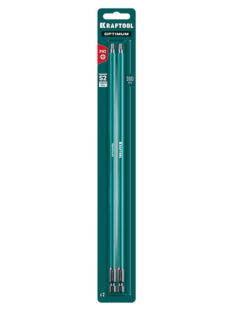 KRAFTOOL OPTIMUM PH 2, 300 мм, 2 шт, биты (26122-2-300-2) фото 2