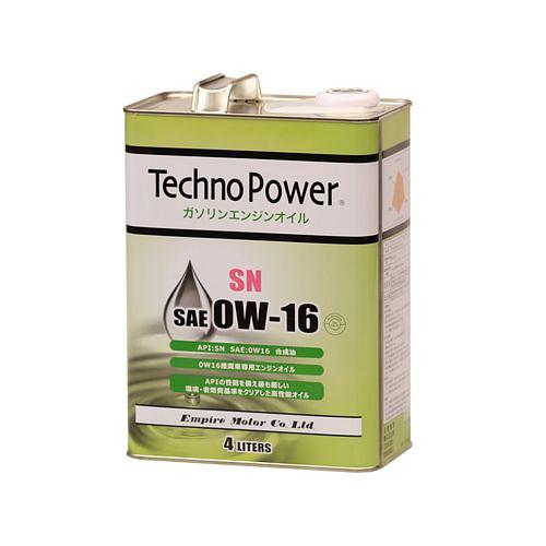 Масло моторное синт. SN 0W16 4л Techno Power TP-L4100 (Япония) фото 1