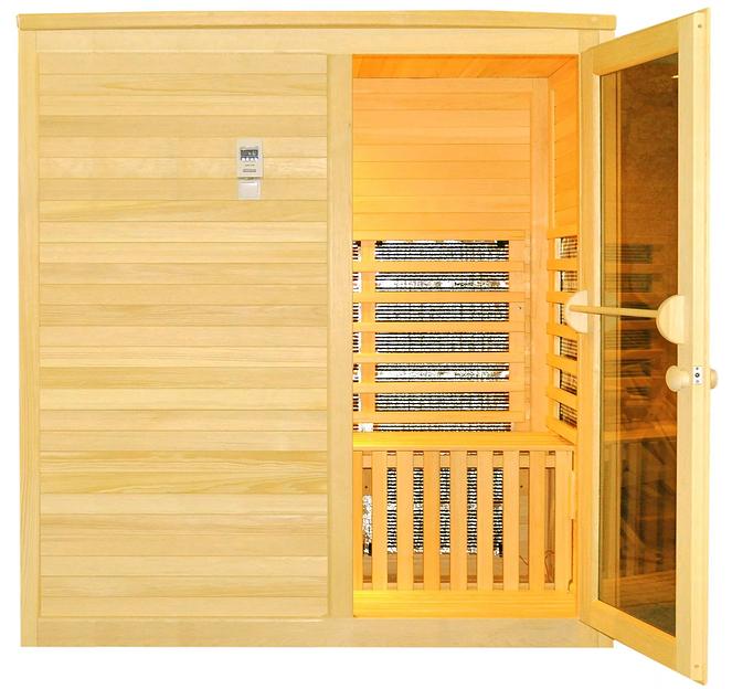 Трехместная ИК сауна с карбоновыми нагревателями фото 1