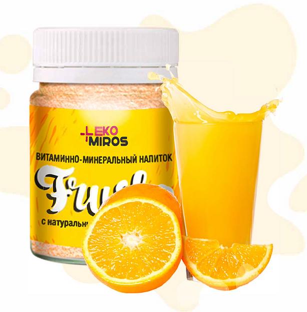 Сухой лимонад Frusko «Апельсин» концентрат сокосодержащий фото 1