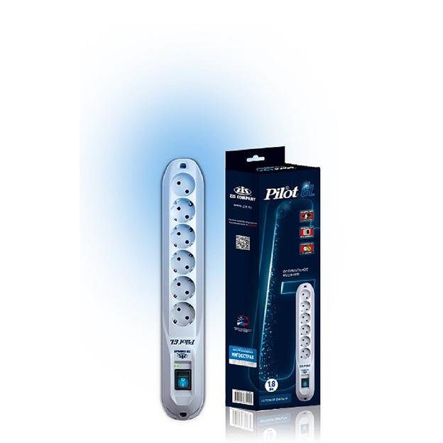 ZIS Сетевой фильтр Pilot - GL(6) {5 евро, 1 росс.} 5м фото 1