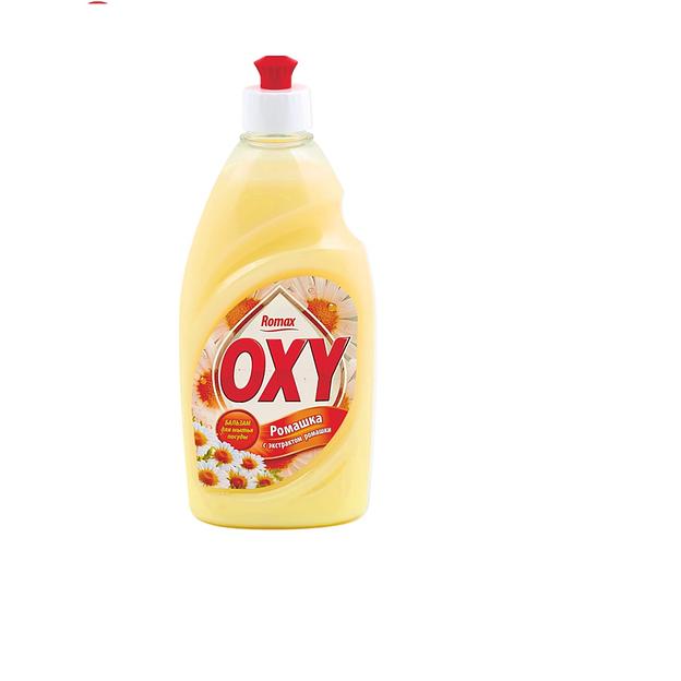 Ромакс romax oxy бальзам для мытья посуды ромашка 450мл фото 1