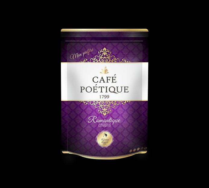 Кофе «Café poétique romantique» 150 гр. в упаковке дойпак ОПТ фото 1