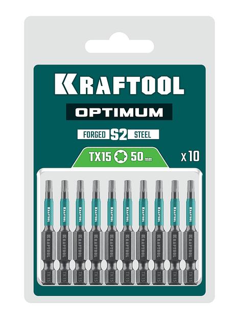 KRAFTOOL OPTIMUM TX 15, 50 мм, 10 шт, биты (26126-15-50-10) фото 2