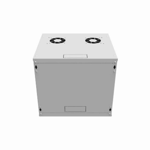 Шкаф телекоммуникационный настенный 9U, 523х450х465мм серия LITE (металлическая дверь) фото 3