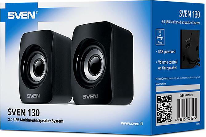 AC SVEN 130, черный (6 Вт, питание USB) Sven SV-020224 фото 5