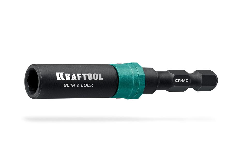 KRAFTOOL SLIM & LOCK, 68 мм, быстросъемный ударный адаптер для шуруповертов (26783-68) фото 1