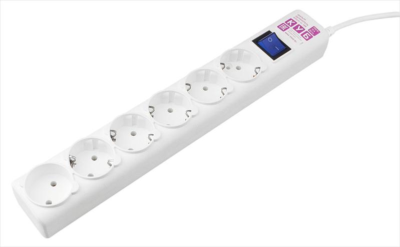 Сетевой фильтр PowerCube Ф-удлинитель, PC 5м 6р, бел. 16А, SPG(5+1)-16B-5M (SPG(5+1)-16B-5M) фото 2