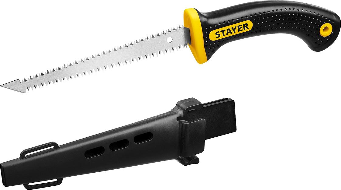 STAYER 150 мм, выкружная мини-ножовка по гипсокартону, Professional (2-15170) фото 1