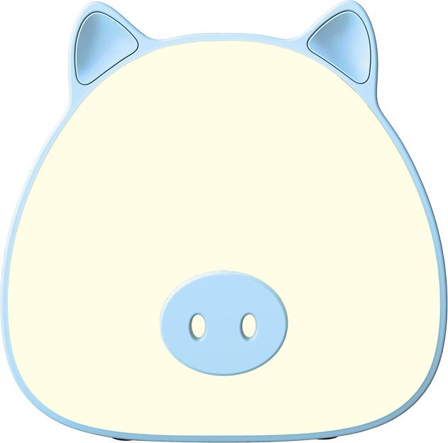 Ночник Gauss NN7036 поросенок голубой фото 3