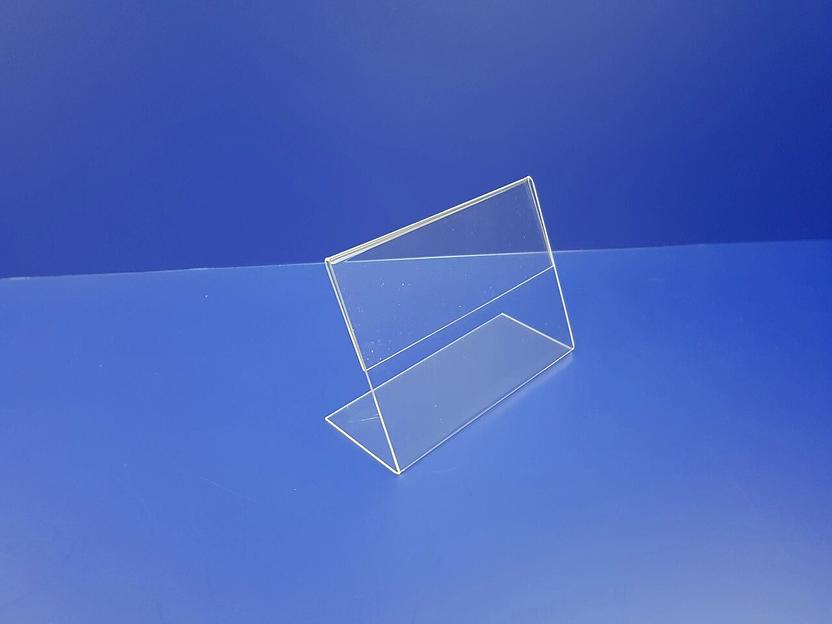 Подставка из оргстекла для рекламы l-обр.ф-а5(горизонтальная) фото 1