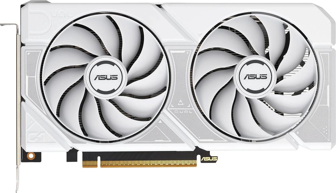 Видеокарта Asus PCI-E 5.0 DUAL-RTX5060-O8G-WHITE NVIDIA GeForce RTX 5060 8Gb 128bit GDDR7 2602/28000 HDMIx1 DPx3 HDCP Ret фото 1