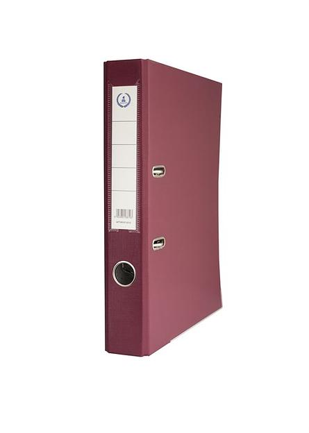 Папка-регистратор «Консул» серия Эксперт, 50 мм с металлическим уголком и кармашком со сменным вкладышем, бордовая, опт фото 1