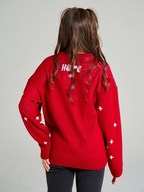 Джемпер «Инспаер» красный, для девочек ОПТ фото 3