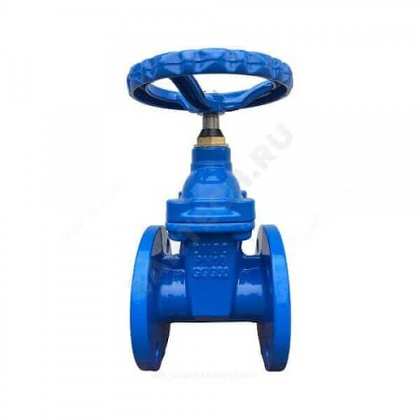 Задвижка чугунная 30ч39р МЗВ обрезиненный клин c гайкой Ду 500 Ру16 до +120 фланцевая фото 2