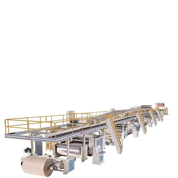 Линия производства гофрокартона WJ 150 1800 (3-х слойного) фото 1