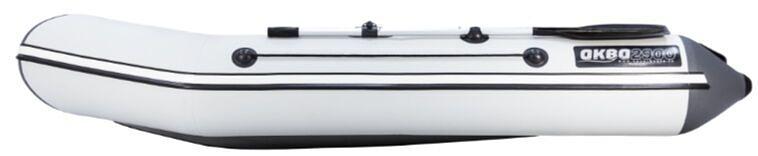 Лодка Аква 2900 слань книжка, киль, 2900*1420*400 мм., цвет: серый-графит фото 5