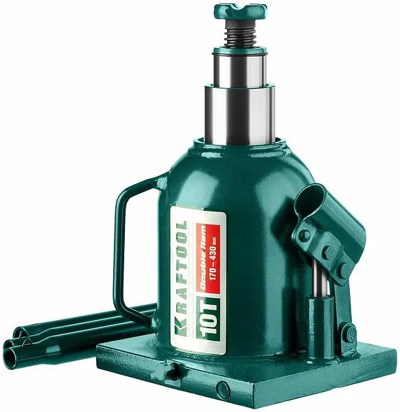 Домкрат Kraftool «43463-10» Double Ram гидравлический бутылочный ОПТ фото 1