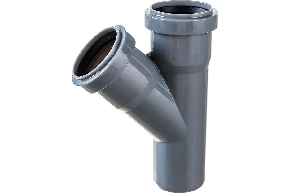 Тройник канализационный 45 град. 50 х 50 фото 2