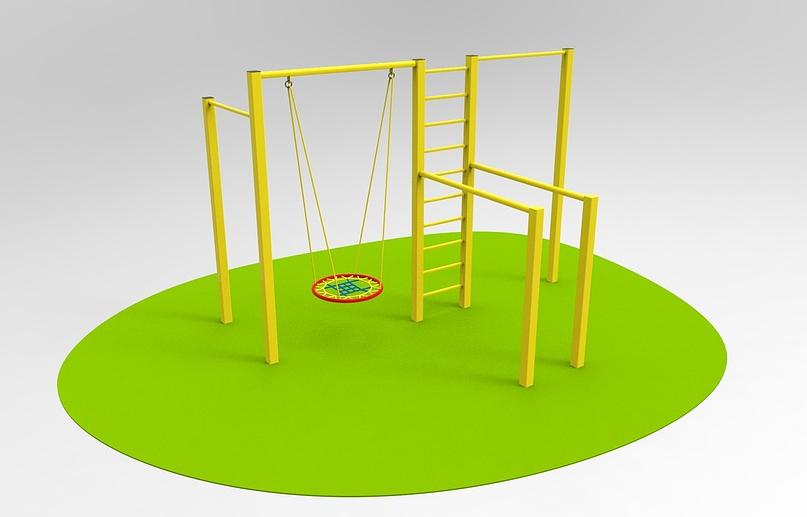 Спортивный комплекс СК-5 с качелью-гнездом фото 1