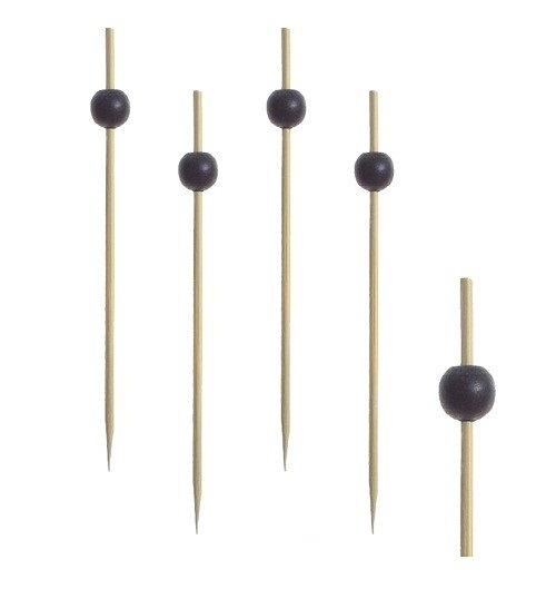 Пики 12 см. 100 шт/уп бамбук Жемчужина черная /1/40/ фото 1