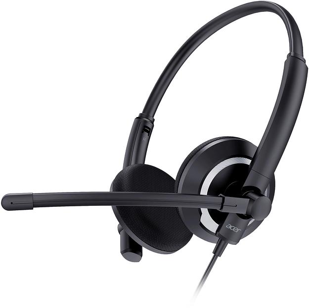 Наушники с микрофоном Acer OHW307 черный 1.8м накладные оголовье (ZL.HDSEE.002) фото 1