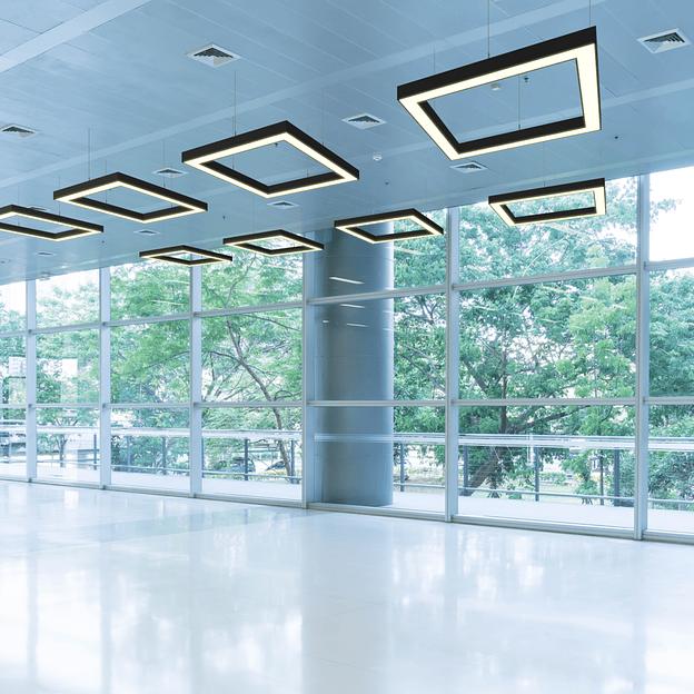 Светильник квадратный подвесной 550х550х50 3000К 4000K 5000К 36W Черный, Белый фото 6