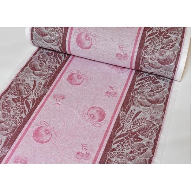 17-12 Холст жаккардовый «Яблочный спас» красный) ОПТ фото 1