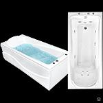 Акриловая ванна Bach Виктория эргономичная спина 180*80, 250 л. фото 1