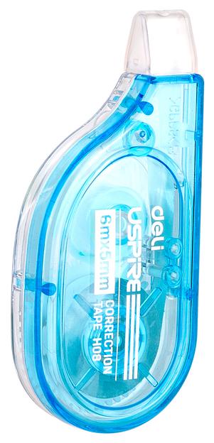 Лента коррект. Deli EH08-BX 6мх5мм голубой корпус белый дисплей картонный фото 3