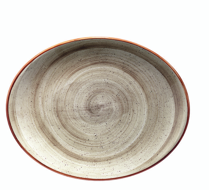 Блюдо овальное 360*280 мм. Террин, форма Мув /1/6/ фото 1