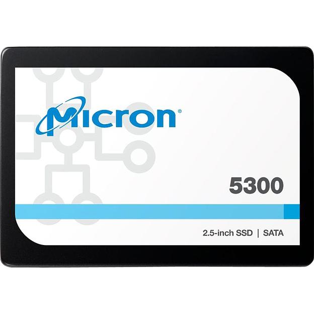 Серверный SSD Micron 5300 PRO 960Гб, 2.5", SATA3, Bulk, TLC, Чтение:540мб/с, Запись:520мб/с (MTFDDAK960TDS-1AW1ZABYY) фото 1