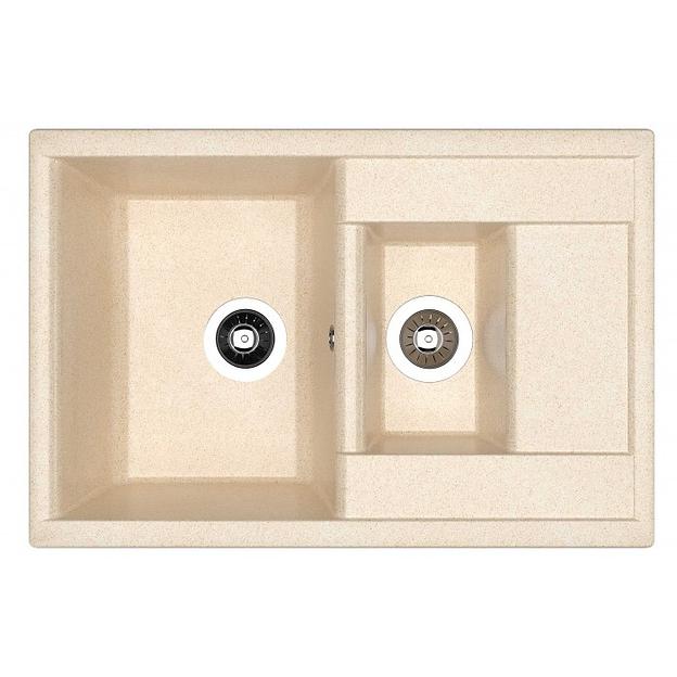 Мойка "Астра 760 K" (760х510х217), латте фото 1