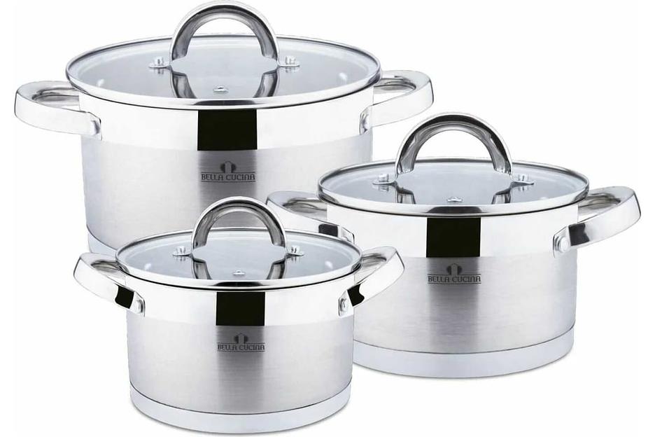 Набор посуды Bella Cucina «Treviso» 6 предметов (2.1, 2.9, 3.9) арт.BC-2062 ОПТ фото 1