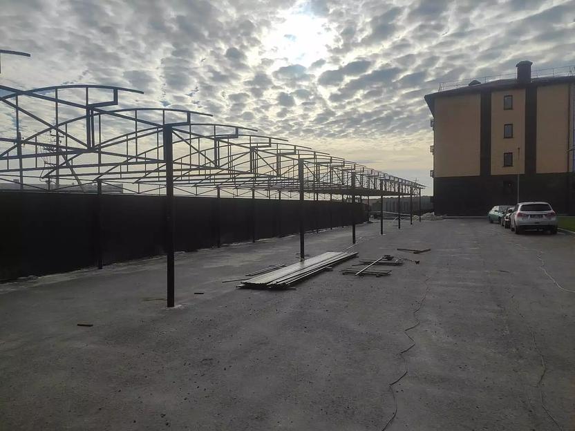 Автопарковки и автонавесы - Стальные металлоконструкции фото 3