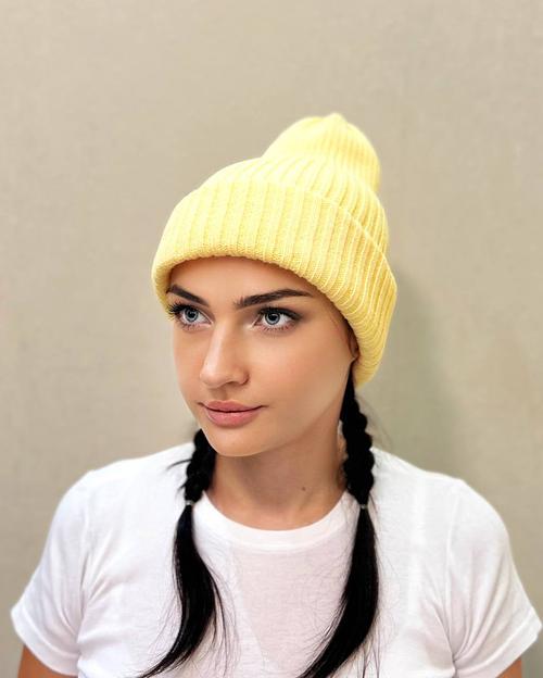 Шапка тыковка желтая ОПТ фото 2