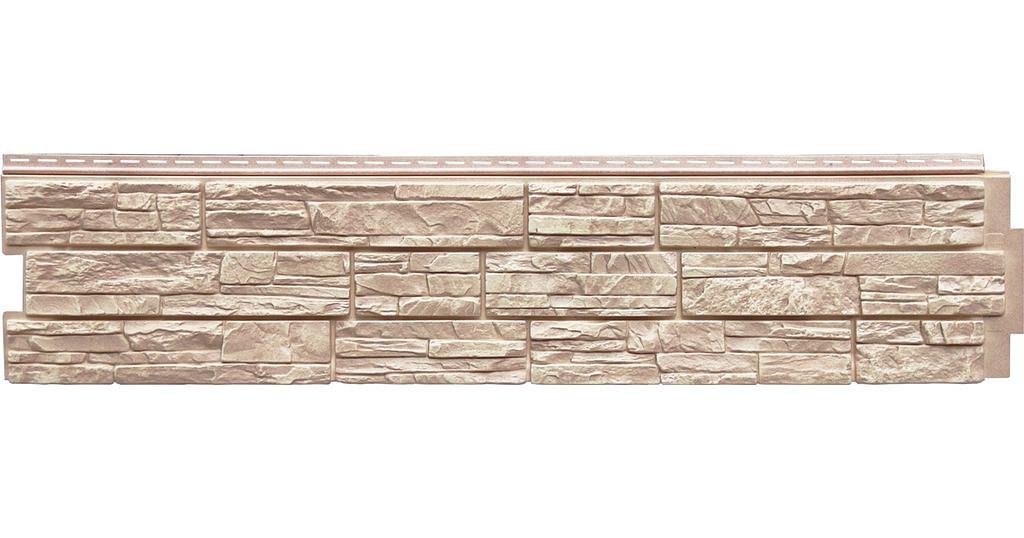 Панель фасадная Grand Line ЯФАСАД Крымский сланец слоновая кость фото 1