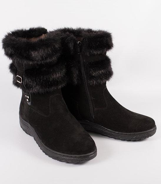 Унты женские короткие с замком, литая подошва фото 1