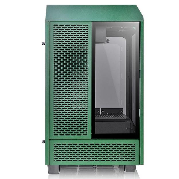 Корпус Thermaltake The Tower 100 Racing Green черный без БП miniITX 1x120mm 3x140mm 2xUSB3.0 audio bott PSU фото 3