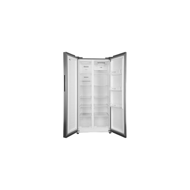 Холодильник двухкамерный Hyundai CS40082F Side by Side, нержавеющая сталь фото 1