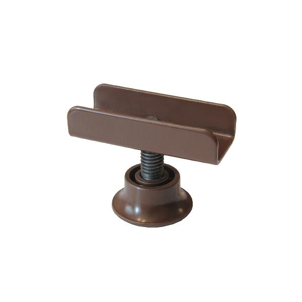 Опора регулируемая П образная 16 мм, коричневая фото 1