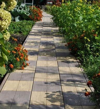 Форма для тротуарной тактильной плитки «Квадратные рифы» 300х300х50 мм фото 9