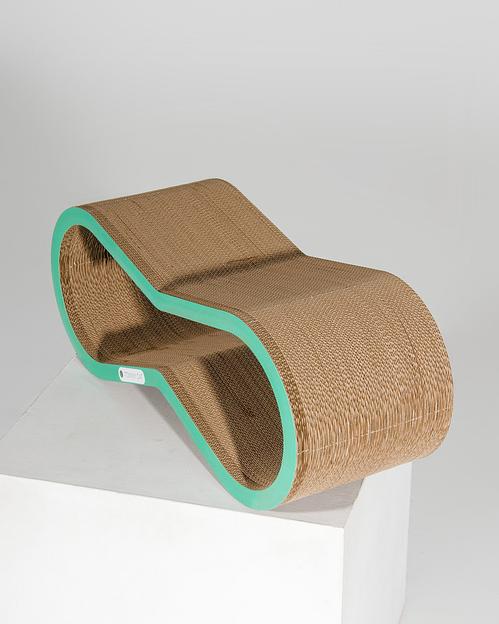 Когтеточка из картона Свитч, зеленый, опт фото 2